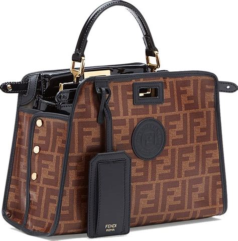 fendi peekaboo customizable handle defender|fendi peekaboo handbags.